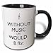 3dRose 173351_4 Two Tone Mug, 1 Count (Pack of 1), Black