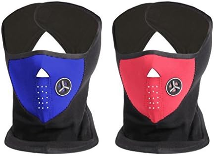 ETCBUYS Neoprene Indoor/Outdoor Winter Ski Mask-Color Options, 2 Piece Set