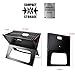 TeqHome Foldable Charcoal Grill, Portable BBQ Barbecue Grill Lightweight Simple Grill for Outdoor Cooking Camping Hiking Picnics Garden Travel