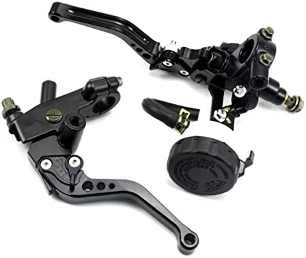 Universal Motorcycle Front Brake Clutch CNC Master Cylinder Fluid Reservoir Levers For Sport Bike/Street Bike/Scooter/Dirt Bike With 7/8" 22mm Standard Handle Bar.