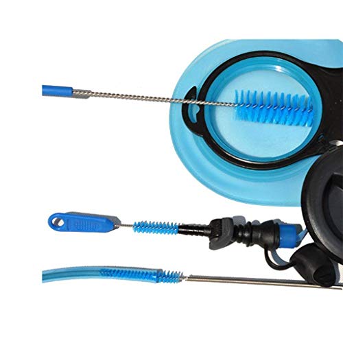 Michael Josh Hydration Water Bladder Cleaning Kit,with 4PCS Bite Valve Replacement(Fit for Most Brands),4 in 1 Cleaner Pack for Universal Reservoir Storage Bag Backpack Bottles