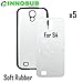 5 x Samsung Galaxy S4-Rubber-Black - Blank dye case + Inserts for dye Sublimation Phone Cover/Blank Printable case, Made by INNOSUB USA