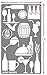 Aleks Melnyk No.24 Metal Journal Stencil, Drink, Alcohol, Beer, Wine Bottle, Stencil for Painting, Chalkboard, Template Wood Burning, Pyrography, Engraving, Bullet Journaling, Themes, Small Signs