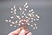 FXmimior Wedding Headpiece Crystal Rhinestone Hair Comb Hair Accessories for Bridal Bridesmaid Women (rose gold)
