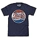 Tee Luv Drink Pepsi Cola T-Shirt - Distressed Classic Logo Pepsi Shirt (Small)