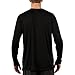 Vapor Apparel Men's Outdoor UPF 50+ Long Sleeve T-Shirt, UV Sun Protection for Fishing, Running, Hiking, XL, Black