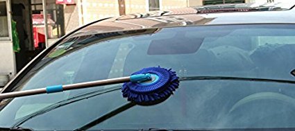image for Meirun 360 Degree Spin Wet Mop,Microfiber Chenille Flexible Handle Car