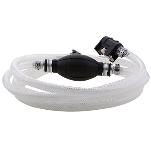 MonkeyJack Universal 5/16" Fuel Gas Line Hose Outboard Primer Bulb for Boat White