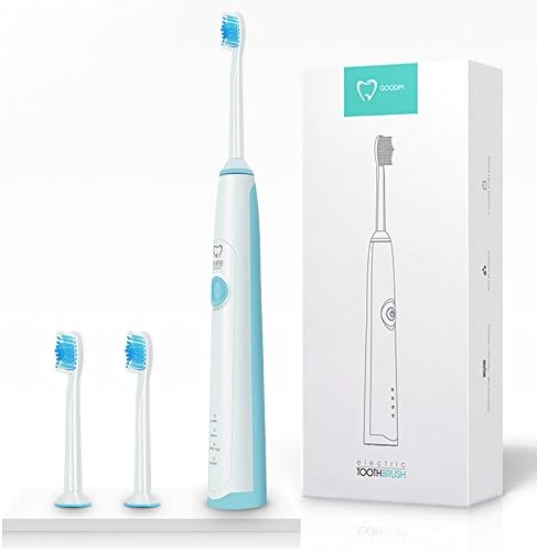 Power Rechargeable Electric Toothbrush Electric d 24Hours charge 75days Use 3 Modes Waterproof Fully Washable 2 Replacement DuPont Brush Heads