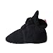 Zutano Unisex Baby Cozie Fleece Booties with Grippers, Black, 18 Months