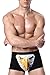 sandbank Men's Sexy Funny 3D Eagle Print Lingerie Boxer Briefs Underwear Panties (US M, Black Eagle)