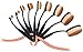 JPNK 9PCS Oval Makeup Brush Set with Toothbrush Design with Soft Synthetic Hair for Foundation and Concealer