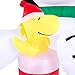 Peanuts Lighted Snoopy Christmas Inflatable10-ft x 4.49-ft