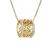 XZP Double Circles Pendant Necklace for Women Personalized Metal Circle Necklaces Gifts Jewelry 4 in 1