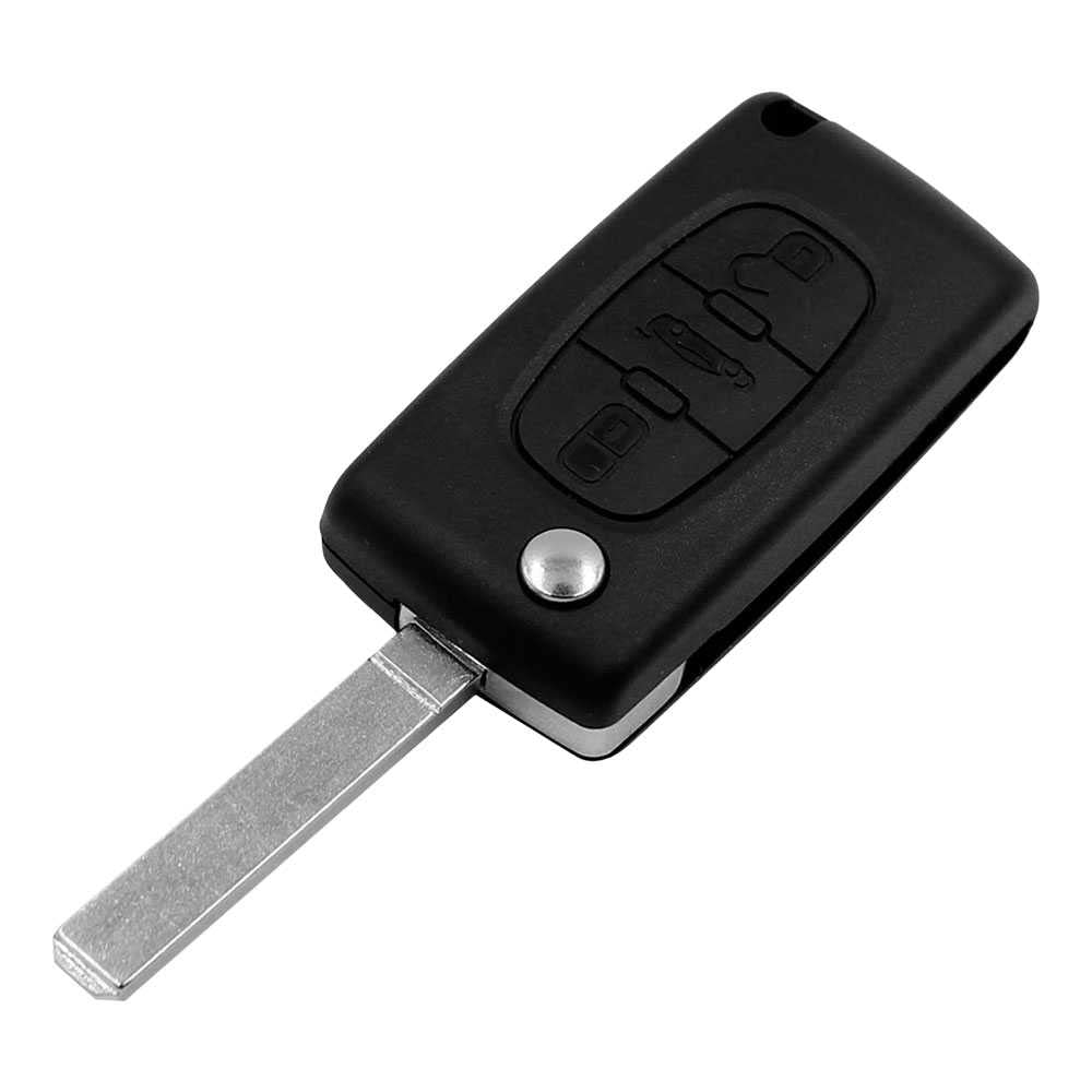 OcioDual Carcasa Llave Mando de 3 Botones CE0523 VA2 Compatible con Peugeot 206 207 306 307 308 407 Citroen C2 C3 C4 C5 C6 — image 1