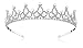 Lovelyshop Royal Pearl Rhinestone Tiara with No Comb for Wedding Bridal Prom Birthday Pegeant Prinecess Crown