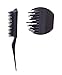 2pcs Detangling Brush Hairstyles Teasing Comb for Volume Hair, Rattail Comb Backcombing Brush for Fine Thin Hair - Black