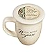 Live with Purpose Ceramic Bible Verse Mug with Lid/Coaster, Inspirational Christian mugs, 14 ounces, by Abbey and CA Gift