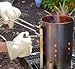 Firefly Grill 'N More Charcoal Chimney Starter, Charcoal Starter, Stainless Steel Charcoal Chimney Starter, No Lighter Fluid, 5 LB. Charcoal Capacity, Heat Resistant Handle