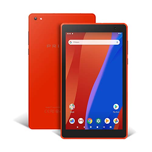 Pritom Tablet 7 inch – Android 8.1 Oreo Go Tablet PC with 32 GB Storage, Quad Core Processor, HD IPS Display, Dual Cameras, WiFi, Bluetooth – Android Tablet(Orange)