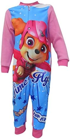 Paw Patrol Fly Girls One Piece Sleepsuit Pajamas 2-3 Years Pink