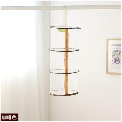 Laundry Hangers Dryer Net One Pack Winfashions 3 Tier Mesh Hanging Herb Drying Rack Dry Net For Bra (Coffee)