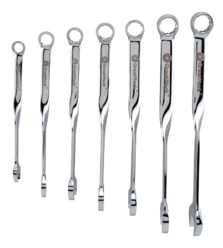 Greatneck 51016 sae easy grip combo wrench set, 7-piece