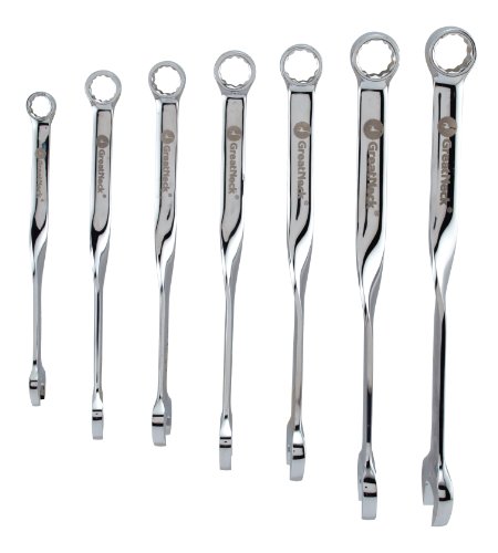 GreatNeck 51016 SAE Easy Grip Combo Wrench Set, 7-Piece