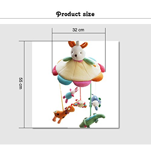 Shiloh Newborn Crib Mobile Plush Canopy Without Musical Box or arm, White Bunny