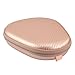 Geekria UltraShell Case Compatible with FKANT, Sony, LG, Jabra, Bluenin, Avantree, COULAX Headphones, Replacement Protective Hard Shell Travel Carrying Bag with Cable Storage (Rose Gold)