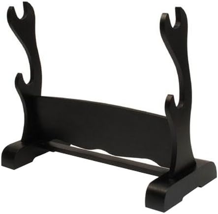 Hung black WS-610BK two-sword rack units made in Japan (japan import) by Takumi sword tassel