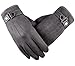 Tomily Men's Texting Touchscreen Gloves Winter Warm Outdoor Cycling Gloves (Grey)