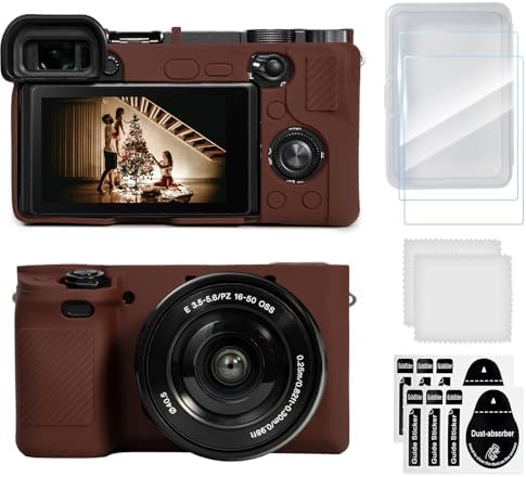 Amazon.com : Gariz XS-CHA6700BR Genuine Leather Half Case for Sony