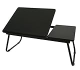 Black Laptop Desk Stand Foldable Large Size Portable Adjustable Tilting Home and Office Lap Desk Bed Tray