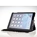 TOPCHANCES iPad Air 2 Case(2014 Release),360° Rotating Ultra Lightweight PU Leather Stand Smart Cover Case with Auto Sleep/Wake Feature and Stylus Pen for iPad Air 2 A1566/A1567 (Black Camellia)