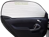 SIDE WINDOWS Front Seat Set/2 Sunshades for SMART FORTWO COUPE/CONVERTIBLE 2008 2009 2010 2011 2012 2013 2014 2015 #057S-A