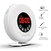 Sunrise Alarm Clock - Programmable Wake Up Nature Sounds - FM Radio Audio - Digital LED Light Touch Control - 7 Colors Bedside Night Lamp - Snooze Button for Deep Sleepers - Dual USB Charger & Battery