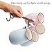 Fvstar 2 Set Mug Rack Under Cabinet, Coffee Mug Holder Under Cabinet, 8pcs Kitchen Cup Drying Hanging Hooks, Cup Hanger Racks for Coffee Bar, Kitchen, Shelf, Black