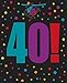 Large Birthday Cheer 40th Birthday Gift Bag