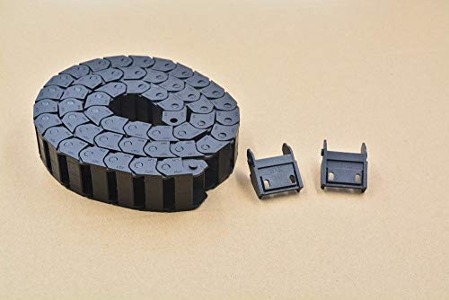 Ochoos Bridge Type Can't Open Plastic 10mmx30mm Drag Chain with end connectors L 1000mm Engraving Machine Cable for CNC Router 1pcs - Thumbnail 4