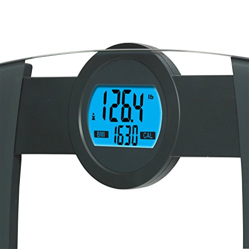 EatSmart Products Precision Calpal Digital Bathroom Scale with 440 Pound Capacity, BMI and Calorie Intake Analysis