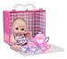 ADORABLE LIL’ CUTESIES TEA SET AND CARRY CASE – 8.5” All vinyl water friendly doll for children Ages 2+ - Designed by Berenguer