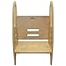 Little Partners 3-in-1 Growing Step Stool Toddler Tower Helper, Wooden Toddler Standing Stool for Bathroom or Kitchen, Anti-Slip Feet, Safety Hand Rails Up to 200 lbs. (Natural)