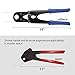PENSON & CO. PTCRP1234DB CRP-1234-DB 1/2 Inch & 3/4 Inche Pex Crimper Plumbing Crimping Tool Cmobo Copper Ring with GoNoGo Gauge, Red