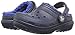 crocs Classic Lined Clog (Toddler/Little Kid), Navy/Cerulean Blue, 11 M US Little Kid