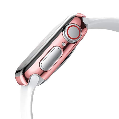Ultra Thin Cases Cover,Saying For Apple Watch 4 44mm Cases Protective Bumper Perfectly Replace organizer (Rose Gold) - Thumbnail 4