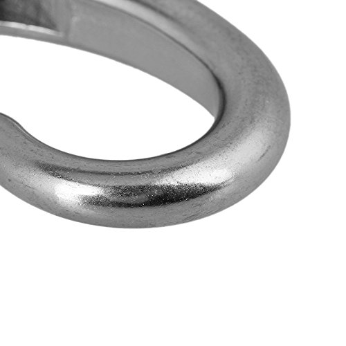 image for CNBTR Silver 304 Stainless Steel Boat Marine Pet Chains Keychains Swiv