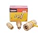 KIBOW 100% Solid Brass Propane/Natural Gas Quick-Connect Kit 3/8 inch Male Pipe Thread x 3/8 inch Female Pipe Thread- CSA Certified.