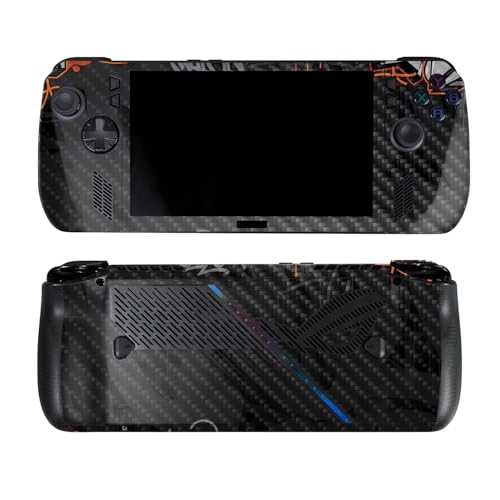 Carbon Fiber Skin Compatible with Asus ROG Ally X - Orange Tag - Premium 3M Vin…