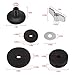 SelfTek 21 Pcs Cymbal Replacement Accessories, Cymbal Stand Felts Drum Cymbal Felt Pads, Cymbal Felts Hi-Hat Clutch Felt Hi Hat Cup, Washer, Sleeves and Base Wing Nuts Replacement for Drum Set